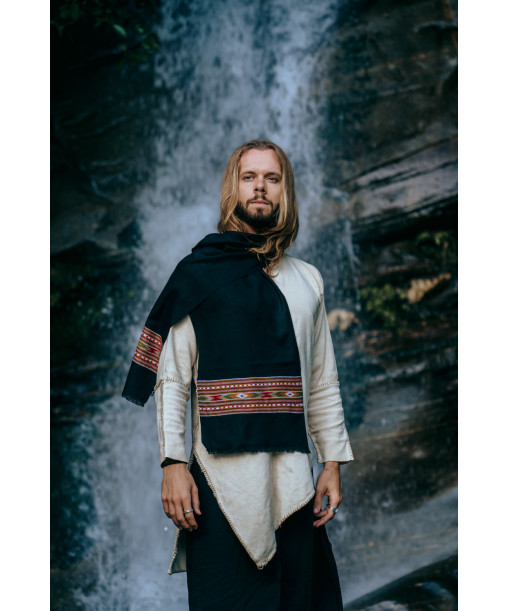 Petite écharpe shaile de couleur noire