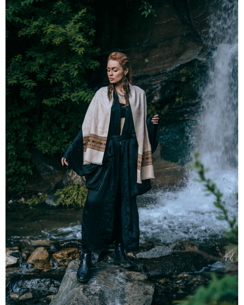 Petite écharpe beige Shaila