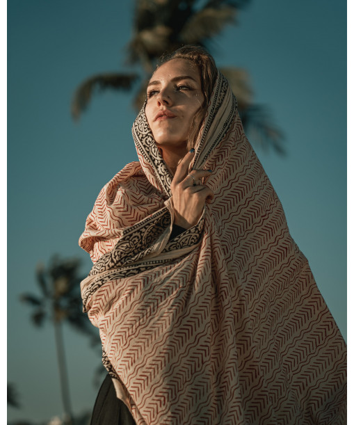 Foulard en coton naturel