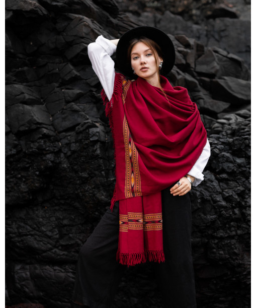 Red shawl maxi size
