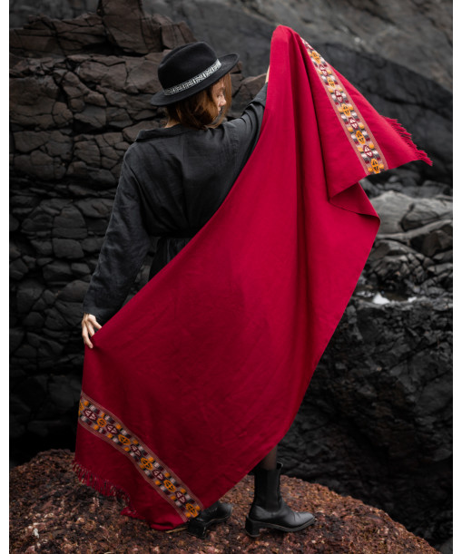 Full size Red Scarf Radha